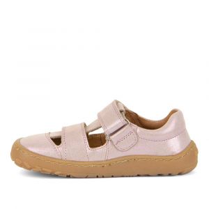 Barefoot sandále Froddo 2 suché zipy - pink shine bok