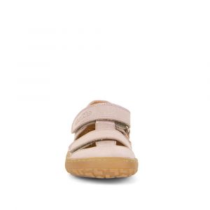 Barefoot sandále Froddo 2 suché zipy - pink shine zepředu