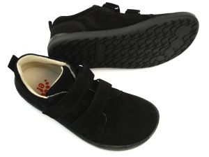 Celoroční boty EF barefoot Black podrážka