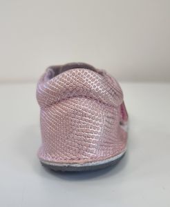Ef barefoot sandálky Pink glitter zezadu