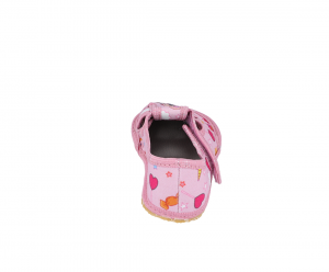 KTR barefoot papuče růžové - jednorožec zezadu