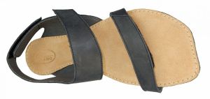 Barefoot kožené sandále černé BF A108 -60V (Bora) shora