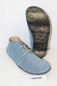Lenka Barefoot členkové kožené topánky - modré | 43